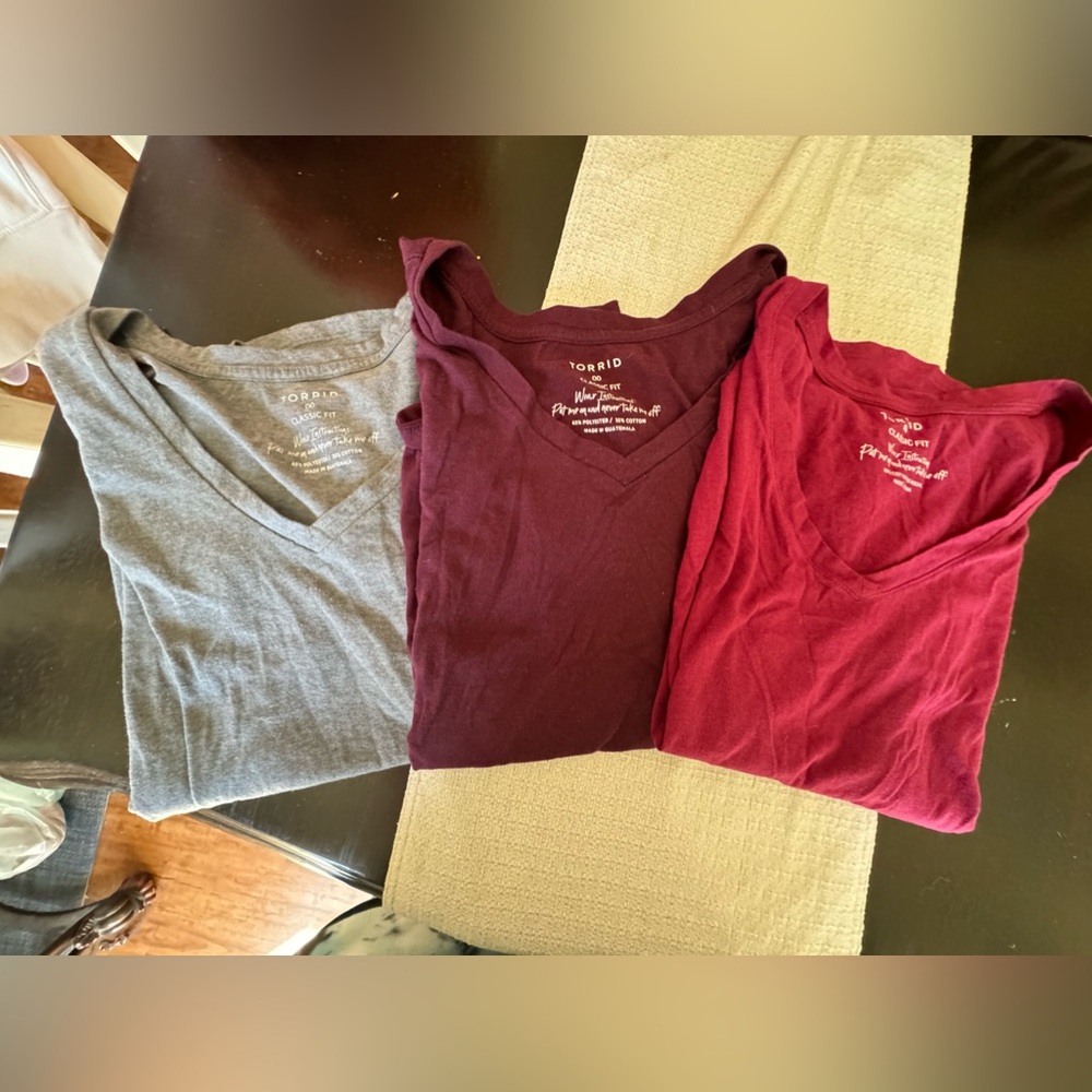 Three classic fit torrid tees
